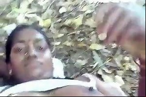 Indian Maid With Farm Owner In His Farm